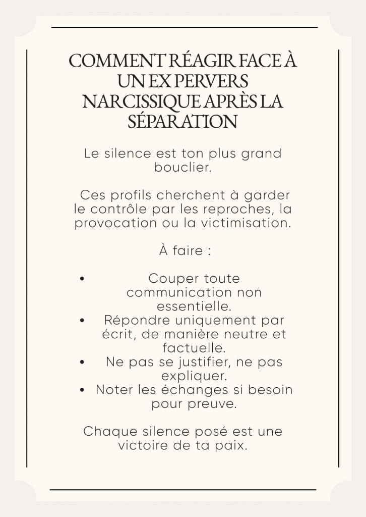 Réagir face à un ex manipulateur après la séparation